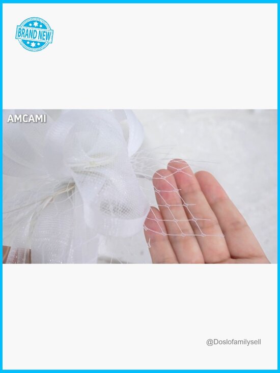 Derby Fascinator Hat with Feathers Chic Tea Party Headpiece Tulle Mesh Bow